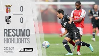 Highlights  Resumo SC Braga 00 Vitória SC Liga 2122 4 [upl. by Uuge194]