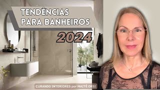 Sete tendências para banheiro em 2024 em projetos incríveis [upl. by Stimson969]