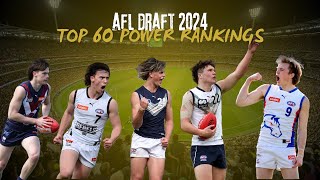 Top 60 Power Rankings  AFL Draft 2024 [upl. by Polik970]