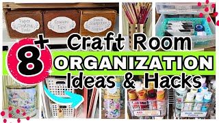 MUST SEE Craft Room Organization Ideas and Hacks You will WANT to try [upl. by Blakelee]