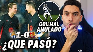 REAL SOCIEDAD 10 FC BARCELONA ¡GOL LEGAL ANULADO ¿LAMINE DEPENDENCIA  ByDiegoX10 [upl. by Hosea]