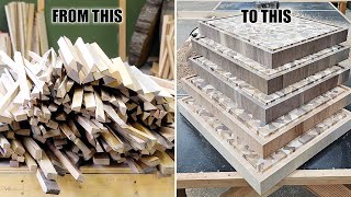 How To Turn Scrap Wood Into 600 Cutting Boards [upl. by Bobker]