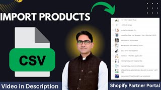 Add Products To Shopify Store Using CSV File  And More [upl. by Aibonez]