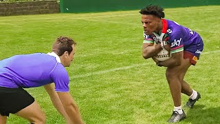 iShowSpeeds First Time Playing Rugby [upl. by Ahsikahs499]