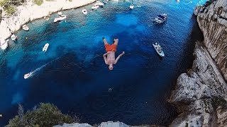 Cliff Jumping South of France 24m  Calanque de Cassis Pointe de laiguille Le plongeoir de Nice [upl. by Odnuges722]