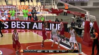 Highlights Olympiacos  Zalgiris Kaunas [upl. by Akelahs]