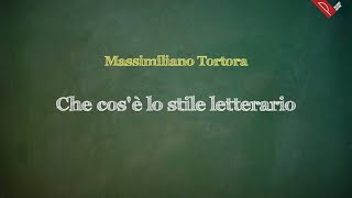 Che cosè lo stile letterario [upl. by Jillane]