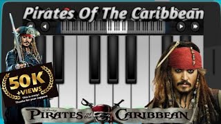 Pirates Of The Caribbean Theme On Piano  Jack Sparrow Song  Walk Band Piano Tutorial [upl. by Siuqcram]