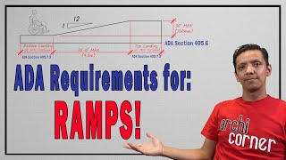 AC 005  UPDATED April 2022  Typical ADA Requirements for ramps [upl. by Atteuqehs]