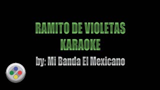 Ramito De Violetas Karaoke [upl. by Kiyohara709]