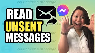 HOW TO READ UNSENT MESSAGES ON MESSENGER  QUICK amp EASY1 [upl. by Terena787]