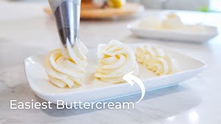 Easy 3 Ingredient Buttercream [upl. by Atnauqahs]