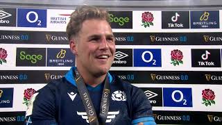 Duhan van der Merwe after Scotlands win over England [upl. by Amena]