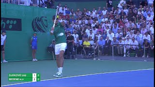 Novak Imitirao Borisa Bekera na Servisu  SPORT KLUB TENIS [upl. by Scheers156]