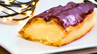 Most Delicious Chocolate Eclair  Easiest Chocolate Eclair  Desi Dubai986 [upl. by Ruelle107]