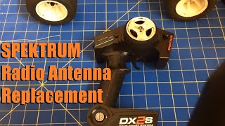 HOW TO Replace a Broken Antenna  Spektrum DX2S DX3S [upl. by Nikita]