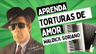 Aprenda a Tocar quotTorturas de Amorquot no Acordeon  Tutorial Passo a Passo [upl. by Ahsa]