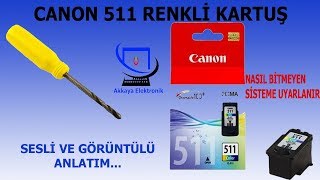 CANON CL 511 KARTUŞ DELİMİ VE CONTA TAKMA [upl. by Esilahc]