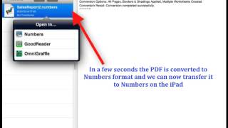 Convert PDF to Numbers on iPad  PDF2Office OCR for iWork  iPad edition [upl. by Arraet477]