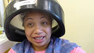 Dominican Blowout On Color Treated Hair Very detail Video Part 1 [upl. by Cherianne]