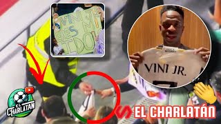 VINICIUS REPARA a una NIÑA el FEO GESTO del aficionado que le ARREBATÓ su CAMISETA [upl. by Noillimaxam]