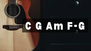 relaxing acoustic backing track  C G Am FG  90 bpm [upl. by Inimak411]