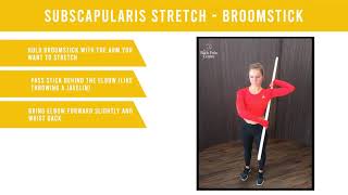 SUBSCAPULARIS STRETCH BROOMSTICK [upl. by Leryt]