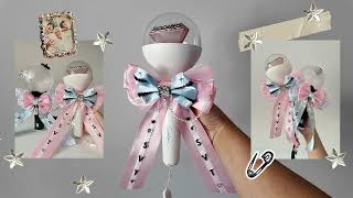 DIY ✷ How to make a KPOP Lightstick Bow  Easy Tutorial ✷ Seventeen Carat Bong Deco [upl. by Romie]