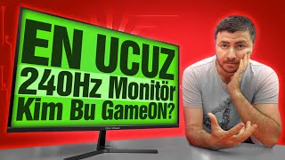 240Hz Monitör İncelemesi  Kim Bu GameON Markası [upl. by Ydnew]