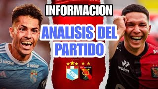 Información de Sporting Cristal vs Melgar hoy  Análisis  historial y rachas de los equipos [upl. by Ettezil278]