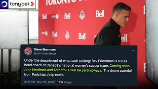 REPORT Toronto FC to part ways with John Herdman in wake of dronegate 👀  Presented by tonybet [upl. by Okramed]