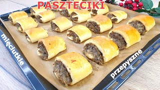 Szybkie i mięciutkie paszteciki z pieczarkami  niesamowicie pyszne 👌 wszyscy je uwielbiają 👍 HIT [upl. by Valentia]