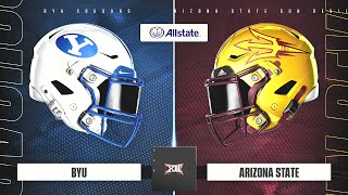 NCAA Football 25  BYU Cougars Vs Arizona State Sun Devils PS5 Week 13 Quick Presentation [upl. by Kermie]