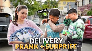 DELIVERY PRANK  SURPRISE  IVANA ALAWI [upl. by Kati]