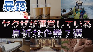 【ゆっくり解説】やくざが運営・経営している企業７選！身近なものがシノギ！【悲報】【暴露】 [upl. by Cooper668]