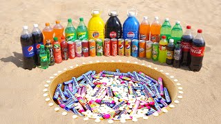 Coca  7Up Mirinda Sprite Fanta Pepsi and Other Popular Soft Drinks VS Mentos [upl. by Nnylamme]