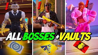 ALL Bosses Mythic Weapons amp Vault Locations Guide  Fortnite Remix Chapter 2 [upl. by Itsrejk]