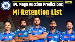 IPL 2025 Retention List Check Mumbai Indians Retention List I MI Retention List News Rohit Sharma [upl. by Eirollam]