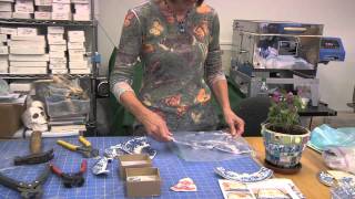 How to Cut China Plate for Mosaic Art [upl. by Dusen]