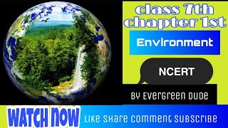 NCERT Class 7th Geography chapter 1st in English Environment CBSE By Tr Evergreen Dude [upl. by Brendan]