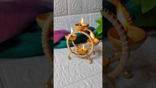 DIY Diya Stand From old bangles✨ Diwali Decoration ideas  shorts ytshorts diy decoritem craft [upl. by Saenihp]