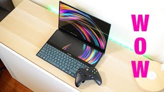 ASUS ZenBook Pro Duo Gaming Review  UX581   i9 RTX 2060 WOOF [upl. by Eniwtna]