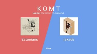 Korean osu mania Tournament Finals  Estonians vs jakads [upl. by Sethi671]