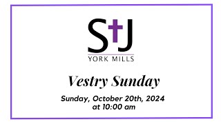 Connecting Through Worship October 20 2024  Vestry Sunday [upl. by Shandeigh]