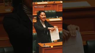 Haka in NZ parliament over contentious treaty bill shortsfeed haka hakai reelected justposted [upl. by Airrat]