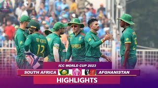 South Africa v Afghanistan World Cup 2023 Full Match Highlights  SA v AFG World Cup 2023 Highlights [upl. by Leihcey]