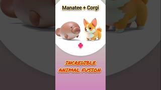 The Legendary Transformation Manatee and Corgi in One Creature manatee dogs fusion animash [upl. by Olva]