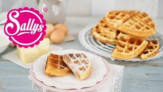 Waffeln mit Buttermilch  Sallys Basics  Grundrezept  Sallys Welt [upl. by Arbba]