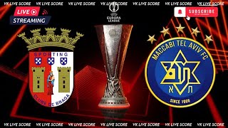 Sporting Braga vs Maccabi Tel Aviv 🔴Live Match Today⚽🎬 [upl. by Kayne]