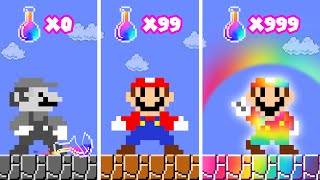 Can Mario Missing Color to Rainbow in New Super Mario BrosWii  2TB STORY GAME [upl. by Suiremed]